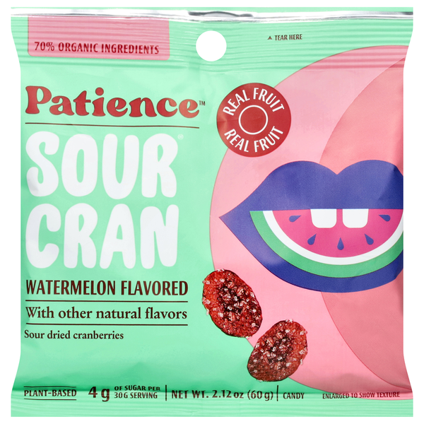 Patience Fruit & Co Watermelon Flavored Sour Dried Cranberries