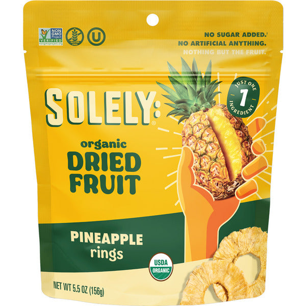 Solely Organic Dried Pineapple Rings