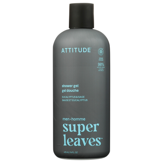 Attitude Men's Super Leaves Eucalyptus & Sage Shower Gel