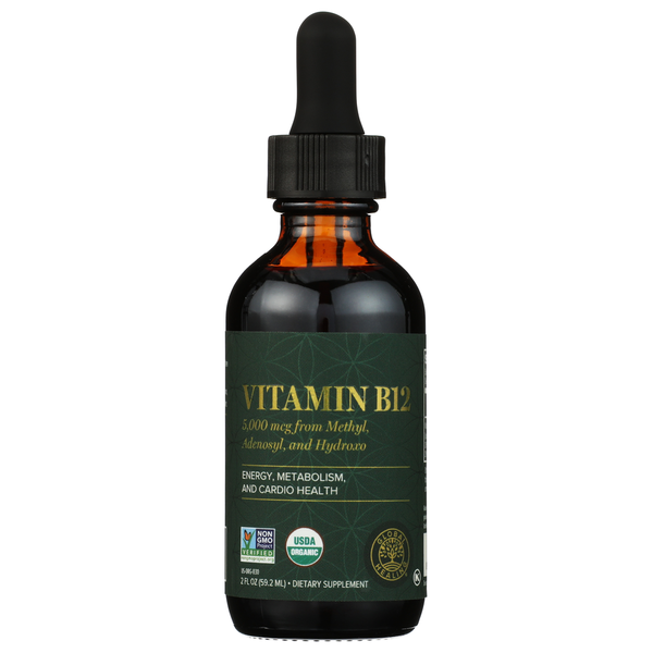 Global Healing Organic Vitamin B12 5000 Mcg Drops