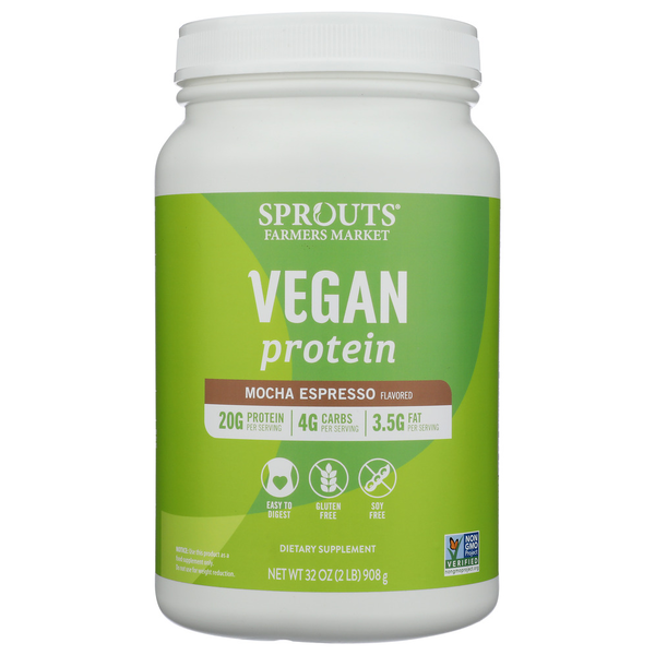 Sprouts Mocha Espresso Vegan Protein