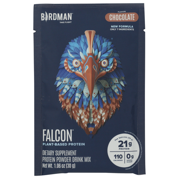 Birdman Chocolate Falcon Plant Protein Powder Packet
