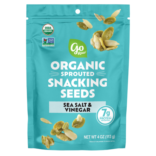 Go Raw Organic Sea Salt & Vinegar Sprouted Snacking Seeds