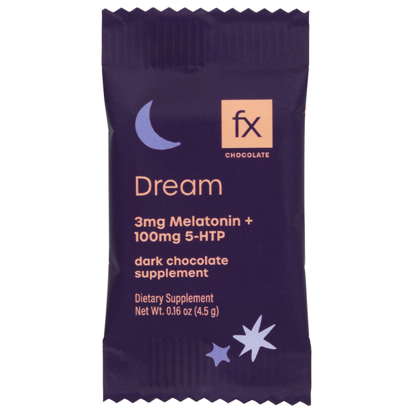 Fx Chocolate Dream Melatonin & 5-HTP Dark Chocolate Supplement