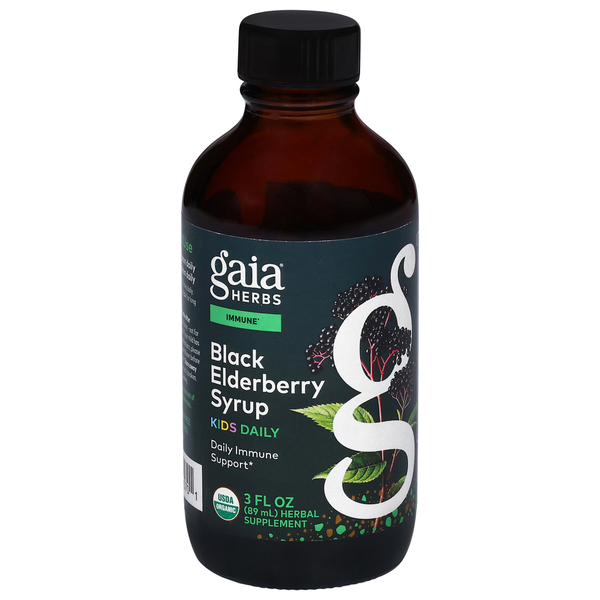 Gaia Herbs Kids Black Elderberry Syrup