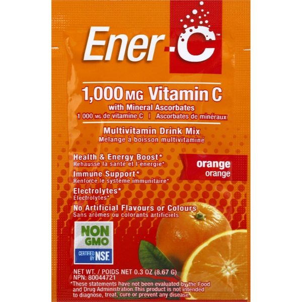 Ener-C Orange Multivitamin Drink Mix Packet
