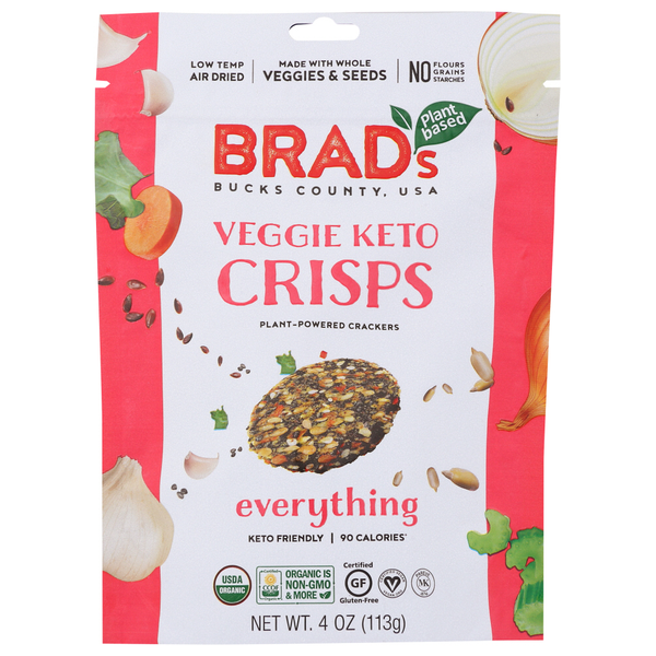 Brads Plant Based Organic Everything Veggie Keto Crisps