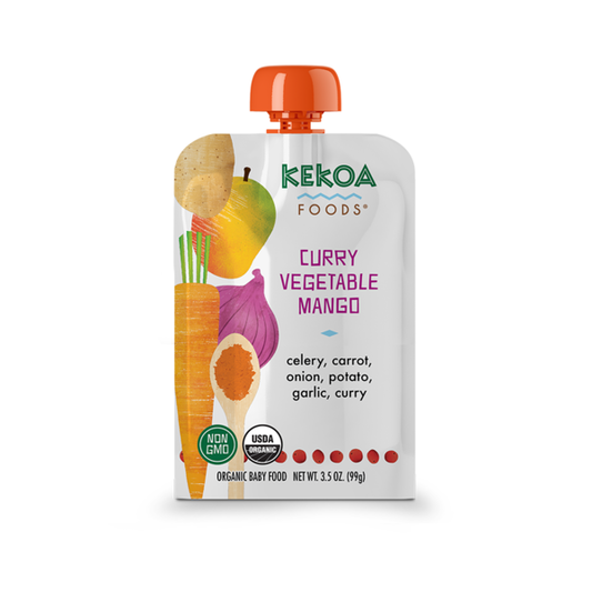 Kekoa Foods Organic Curry Vegetable Mango Baby Food Pouch