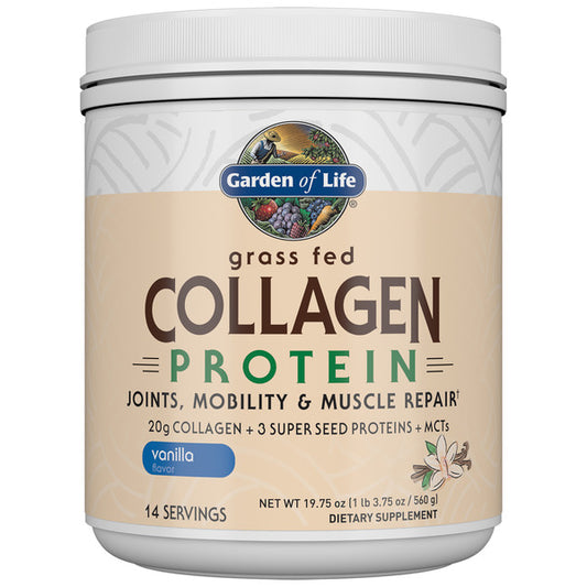 Garden Of Life Vanilla Grass Fed Collagen Protein Powder