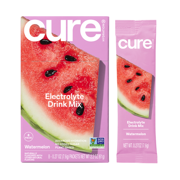 Cure Hydration Watermelon Hydrating Electrolyte Mix 8 Pack Case