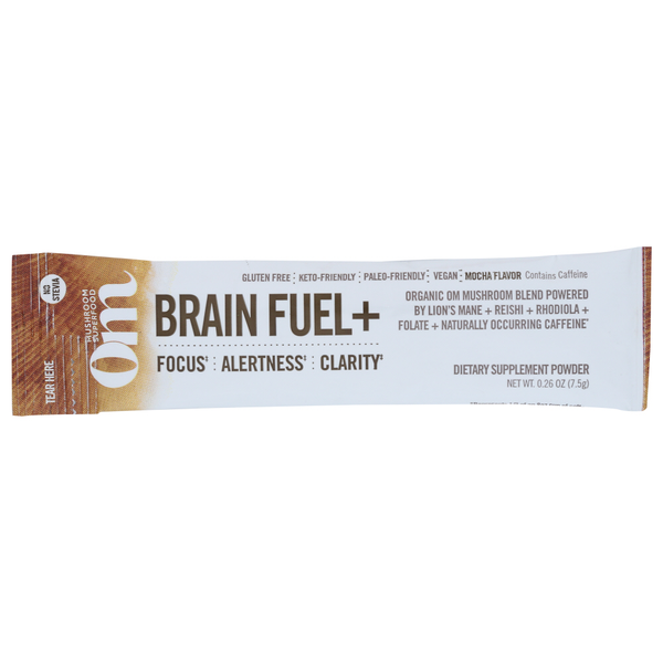 Om Brain Fuel+ Mocha Mushroom Superfood Drink Stick