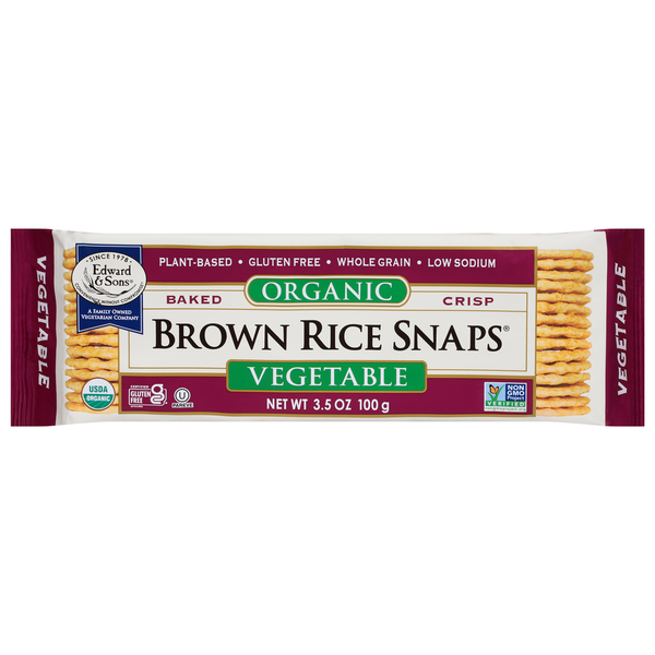 Edward & Sons Veggie Brown Rice Snaps