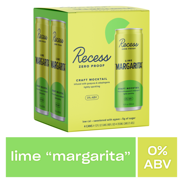 Recess Lime "Margarita" Craft Mocktail 4 Pack