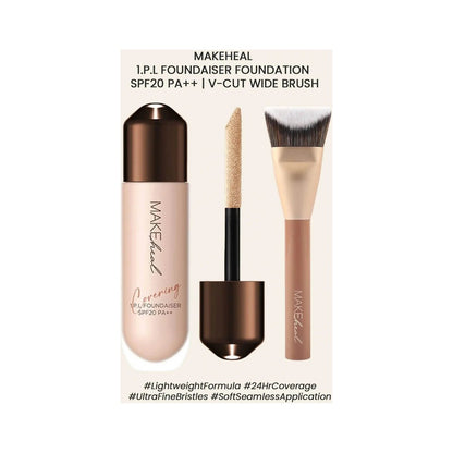 MAKEHEAL [MAKEHEAL] 1.P.L Foundaiser Foundation SPF20 PA++ | Cloud Pang Pang Puff