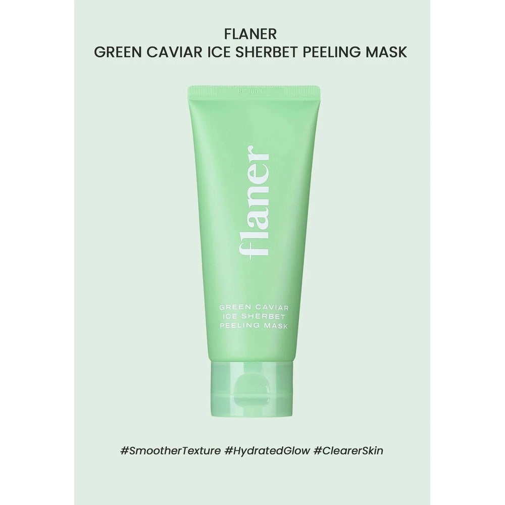 FLANER [FLANER] Green Caviar Ice Sherbet Peeling Mask 100g - FLANER