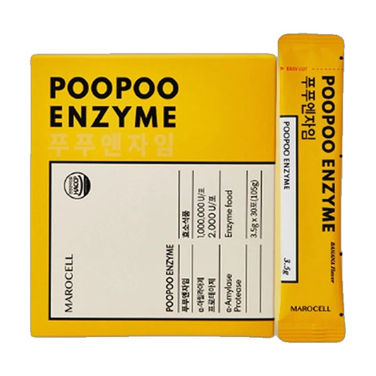 Poo Poo Enzyme Green Apple (1 Box = 3.5g x 30 Sticks)