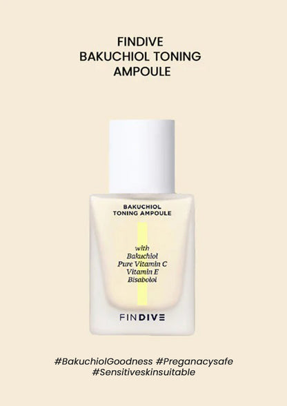 FINDIVE [FINDIVE] Bakuchiol Toning Ampoule (30ml) | Bakuchiol Ampoule In Mask (200ml)