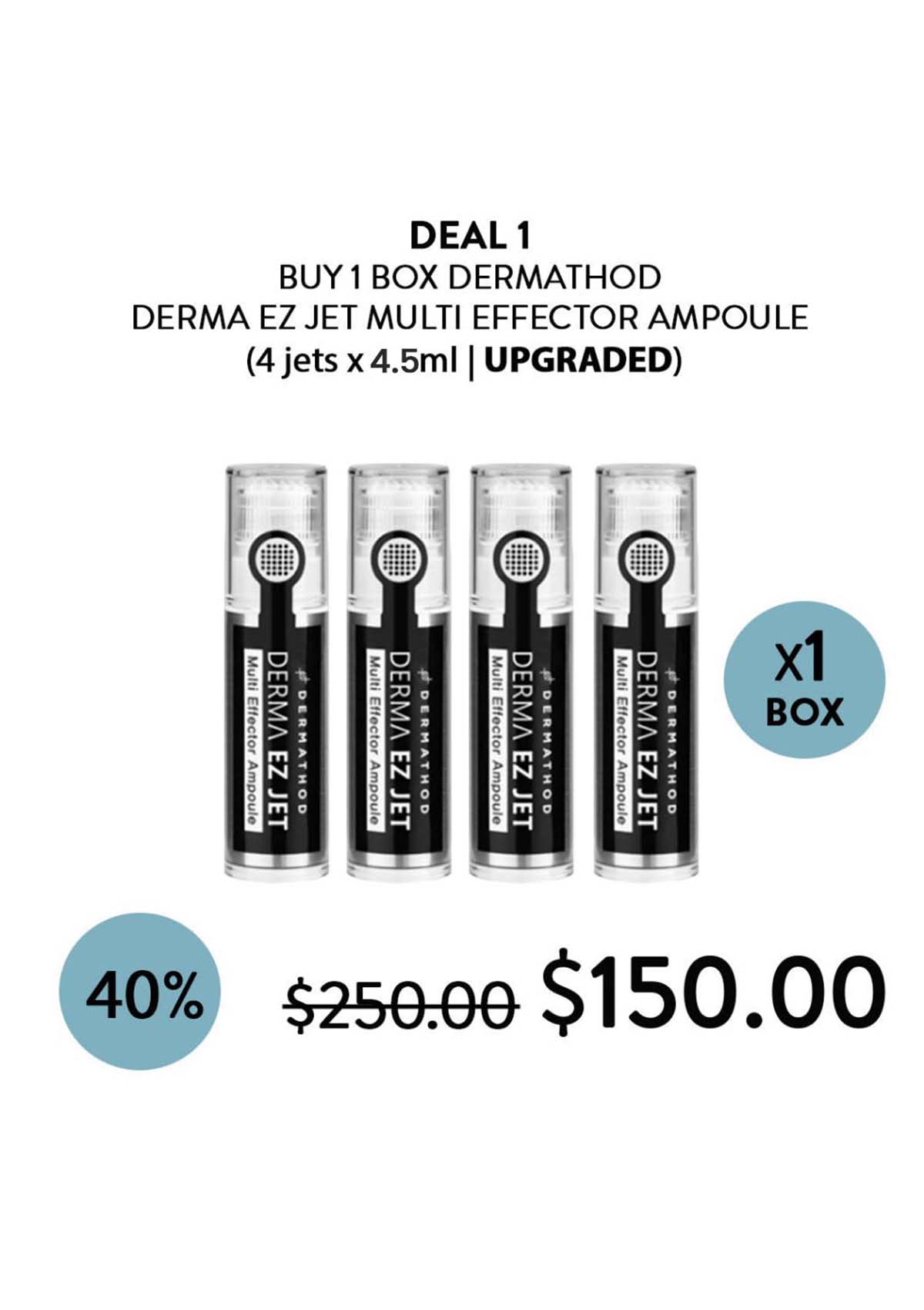 DERMATHOD [DERMATHOD - UPGRADED VERSION] Derma Ez Jet Multi Effector Ampoule (1 Box = 4.5ml x 4 Jets) - Image 5 - DERMATHOD