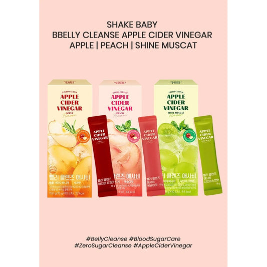SHAKE BABY [SHAKE BABY] BBelly Cleanse Apple Cider Vinegar (1 Box = 15g x 10 Sticks)